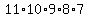 11%2A10%2A9%2A8%2A7