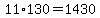 11%2A130=1430