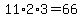 11%2A2%2A3=66