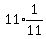 11%2Aexpr%281%2F11%29