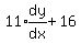 11%2Aexpr%28dy%2Fdx%29%2B16