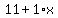 11%2B1%2Ax