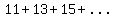 11%2B13%2B15%2B...%2B61