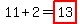 11%2B2=highlight%2813%29