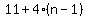 11%2B4%28n-1%29