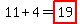 11%2B4=highlight%2819%29