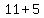 11%2B5