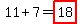 11%2B7=highlight%2818%29