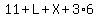 11%2BL%2BX%2B3%2A6