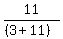 11%2F%28%283%2B11%29%29