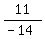 11%2F%28-14%29