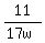 11%2F%2817w%29