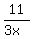 11%2F%283x%29