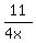 11%2F%284x%29