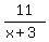11%2F%28x%2B3%29