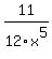 11%2F12x%5E5