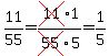 11%2F55=cross%2811%291%2Fcross%2855%295=1%2F5
