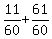 11%2F60+%2B+61%2F60