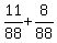 11%2F88+%2B+8%2F88