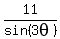 11%2Fsin%283theta%29