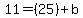 11=%2825%29%2Bb