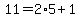11=+2%2A5+%2B+1