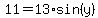 11=13%2Asin%28y%29
