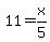 11=x%2F5