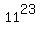 11%5E23