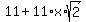 11+%2B+11%2Ax%2Asqrt%282%29