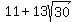 11+%2B+13sqrt%2830%29
