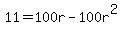 11+=+100r-100r%5E2