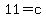 11+=+c