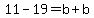 11-19=b%2Bb