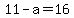 11-a=16%29