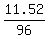 11.52%2F96