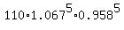 110%2A1.067%5E5%2A0.958%5E5