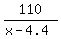 110%2F%28x-4.4%29
