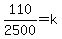 110%2F2500=k