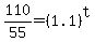 110%2F55=%281.1%29%5Et