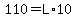 110=L%2A10