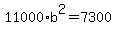 11000%2Ab%5E2=7300