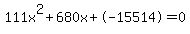 111x%5E2%2B680x%2B-15514+=+0