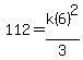 112=k%286%29%5E2%2F3