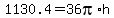 1130.4=36pi%2Ah