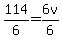 114%2F6=6v%2F6