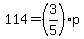 114=%283%2F5%29p