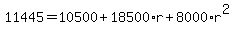 11445=10500%2B18500%2Ar%2B8000%2Ar%5E2