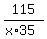 115%2F%28x%2A35%29