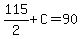 115%2F2%2BC=90